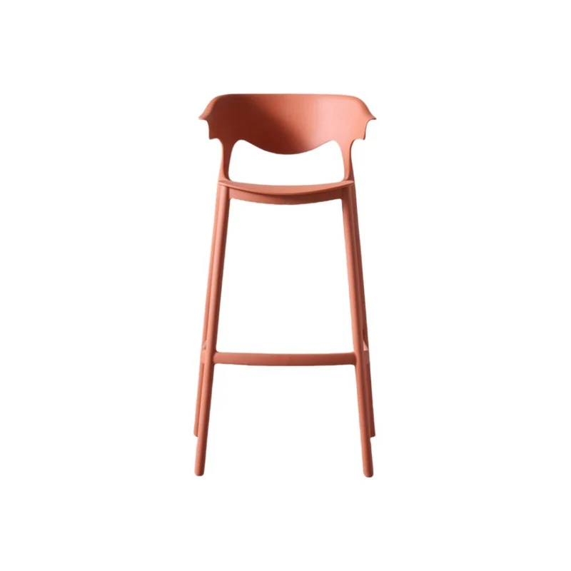 Set de 2 Sillas para Bar Elena, Color Terracota, Diseño Moderno