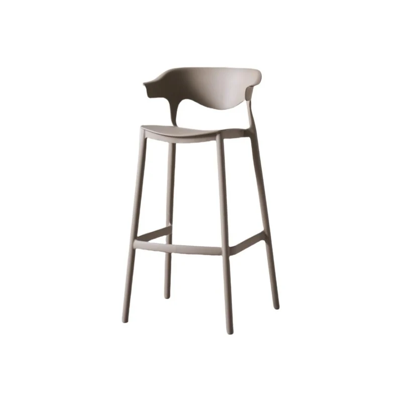 Set de 2 Sillas para Bar Elena, Color Taupe, Diseño Moderno