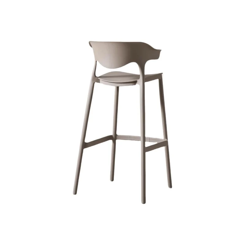 Set de 2 Sillas para Bar Elena, Color Taupe, Diseño Moderno