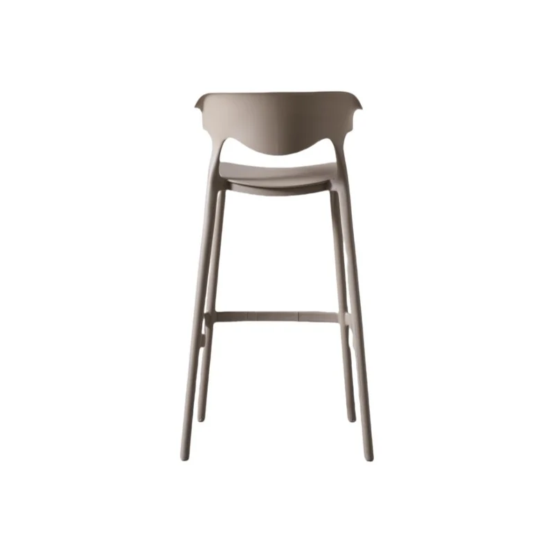 Set de 2 Sillas para Bar Elena, Color Taupe, Diseño Moderno