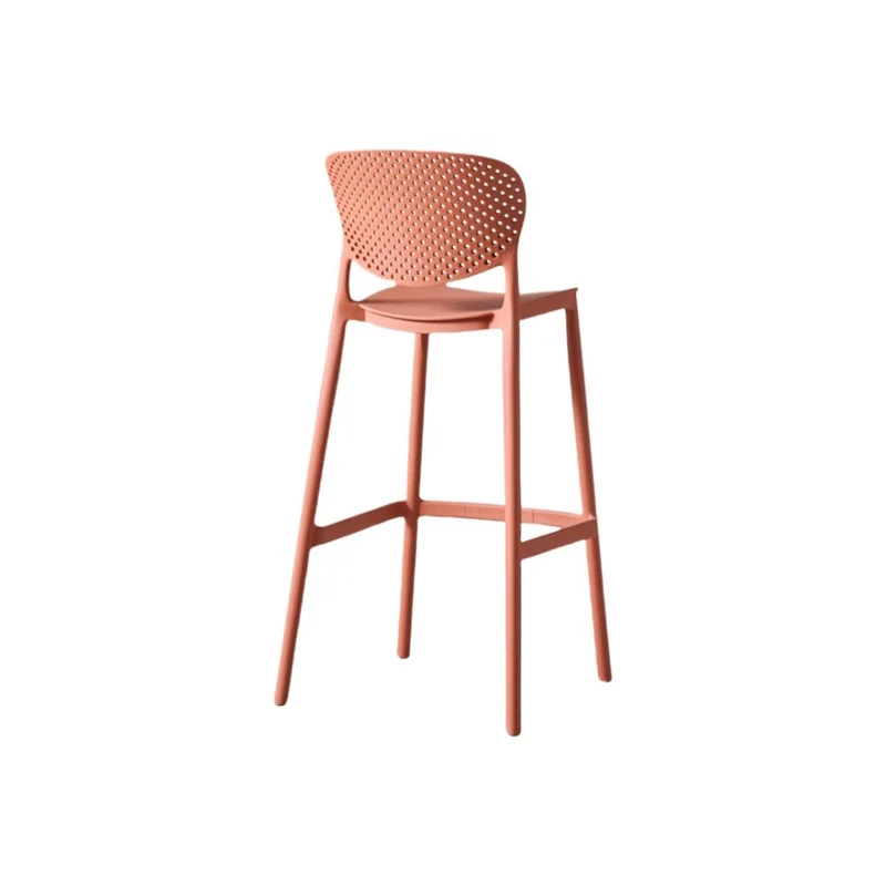 Set de 2 Sillas para Bar Río, Color Terracota, Diseño Moderno