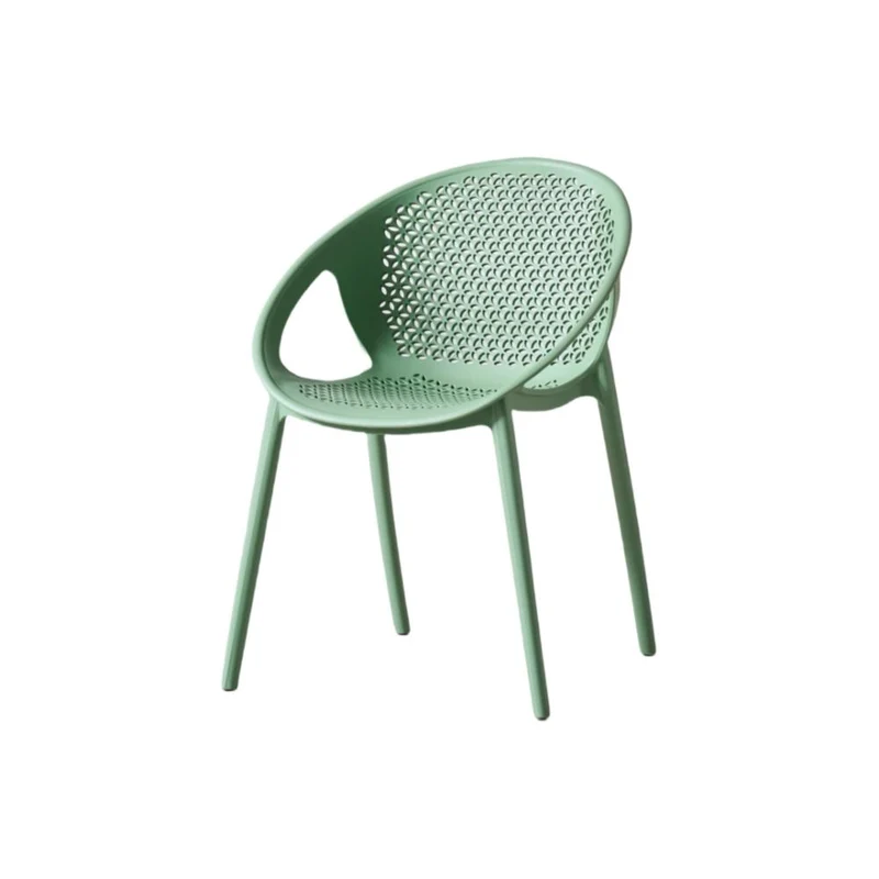 Set de 2 Sillas Selva con Brazos, Color Verde Olivo, con Espaldar