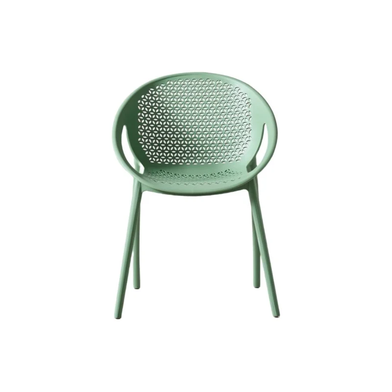 Set de 2 Sillas Selva con Brazos, Color Verde Olivo, con Espaldar