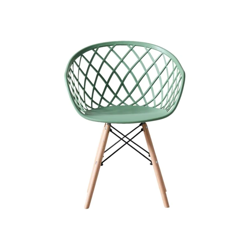 Set de 2 Sillas Oasis con Brazos, Color Verde Olivo, con Espaldar