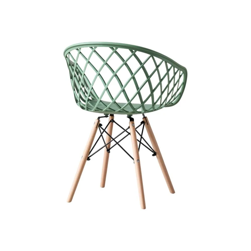 Set de 2 Sillas Oasis con Brazos, Color Verde Olivo, con Espaldar