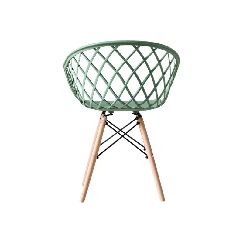 Set de 2 Sillas Oasis con Brazos, Color Verde Olivo, con Espaldar