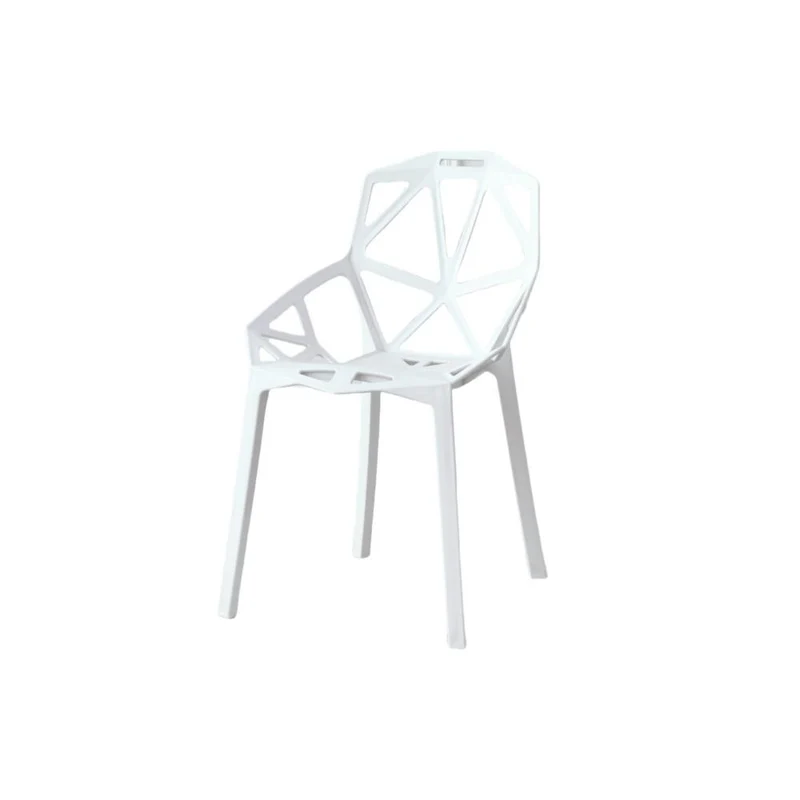 Set de 2 Sillas Roxy, Color Blanco, con Espaldar y Diseño Moderno