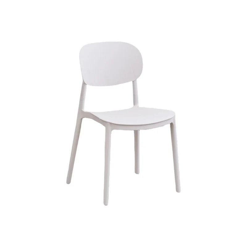 Set de 2 Sillas Milán, Color Blanco, con Espaldar y Diseño Moderno