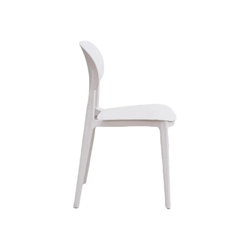 Set de 2 Sillas Milán, Color Blanco, con Espaldar y Diseño Moderno