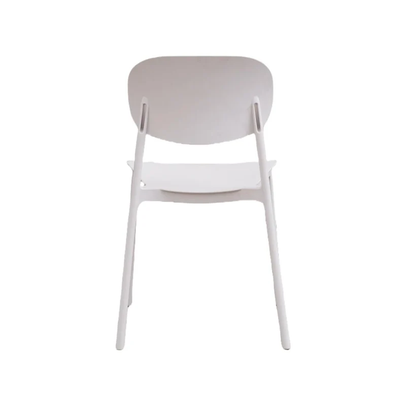 Set de 2 Sillas Milán, Color Blanco, con Espaldar y Diseño Moderno