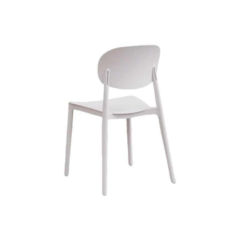 Set de 2 Sillas Milán, Color Blanco, con Espaldar y Diseño Moderno