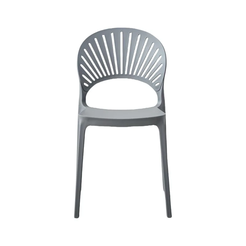 Set de 2 Sillas Paraíso, Color Gris Oscuro, con Espaldar y Diseño Moderno