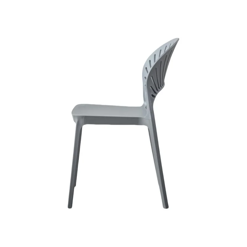 Set de 2 Sillas Paraíso, Color Gris Oscuro, con Espaldar y Diseño Moderno