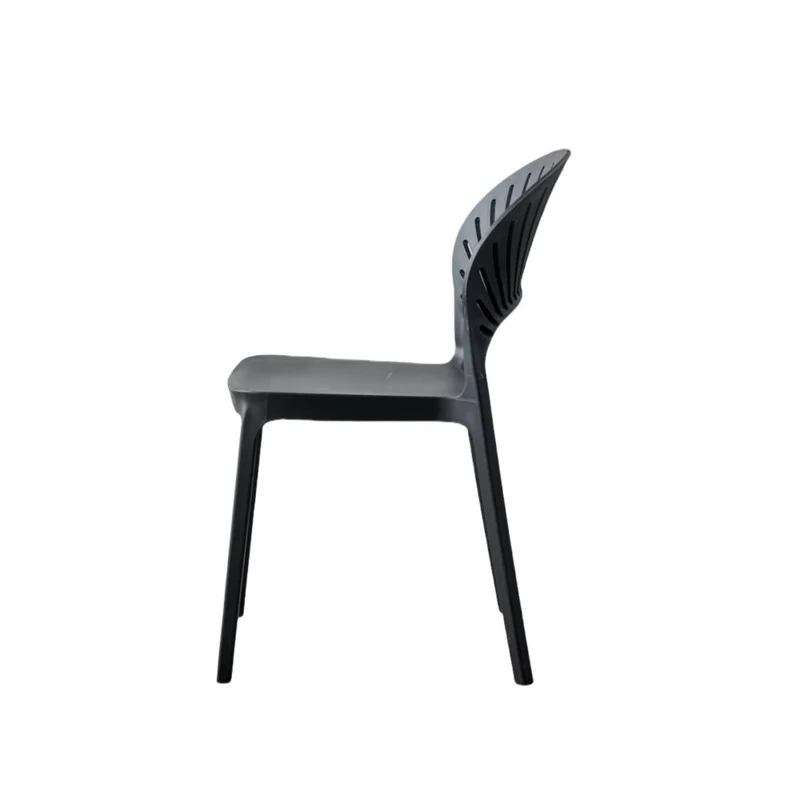 Set de 2 Sillas Paraíso, Color Negro, con Espaldar y Diseño Moderno