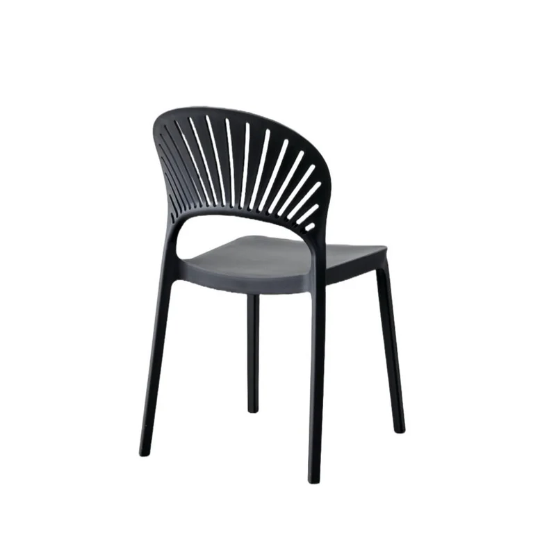 Set de 2 Sillas Paraíso, Color Negro, con Espaldar y Diseño Moderno