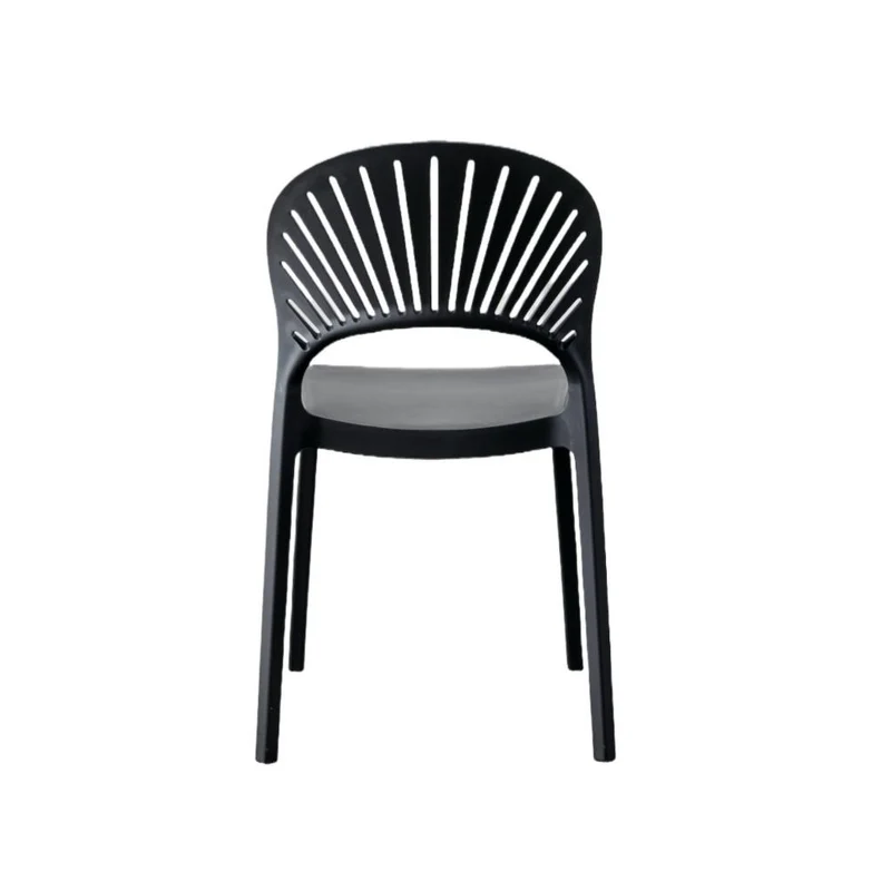 Set de 2 Sillas Paraíso, Color Negro, con Espaldar y Diseño Moderno