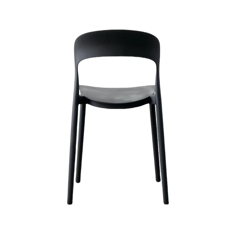 Set de 2 Sillas Patrick, Color Negro, con Espaldar y Diseño Moderno