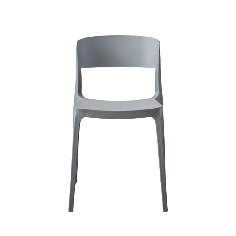 Set de 4 Sillas Mónaco, Color Gris Oscuro, con Espaldar y Diseño Moderno