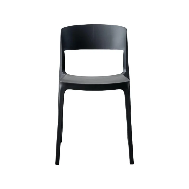 Set de 4 Sillas Mónaco , Color Negro, con Espaldar y Diseño Moderno