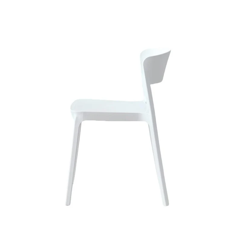 Set de 4 Sillas Mónaco, Color Blanco, con Espaldar y Diseño Moderno