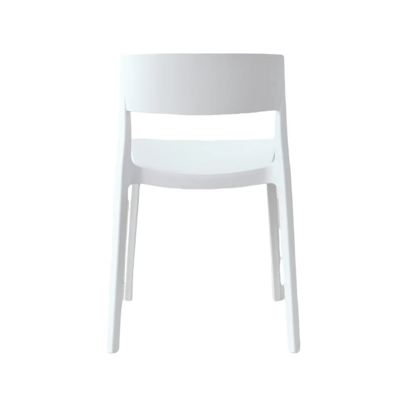 Set de 4 Sillas Mónaco, Color Blanco, con Espaldar y Diseño Moderno