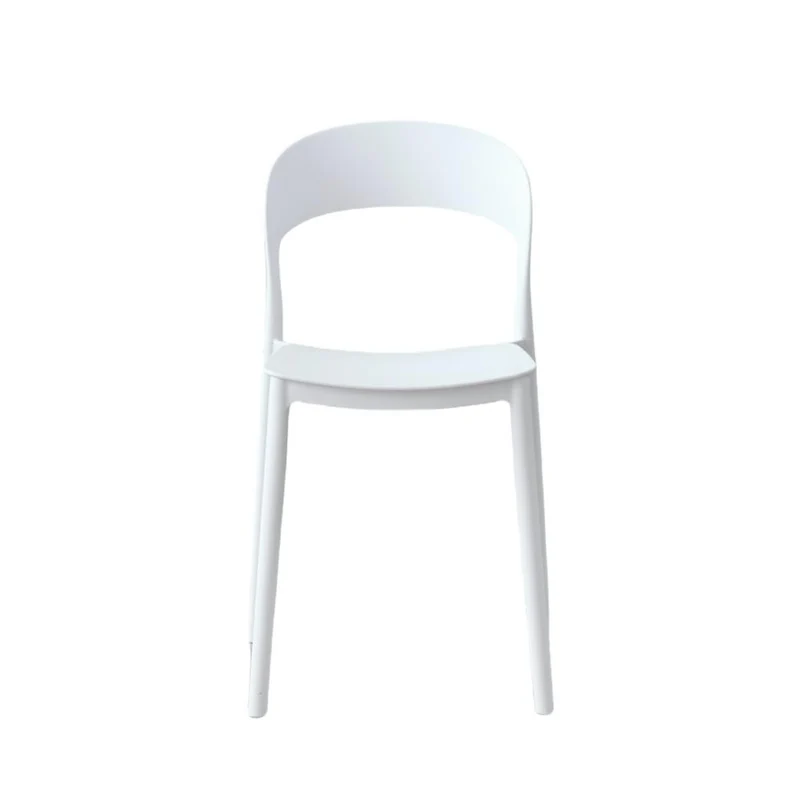 Set de 4 Sillas Patrick, Color Blanco, con Espaldar y Diseño Moderno