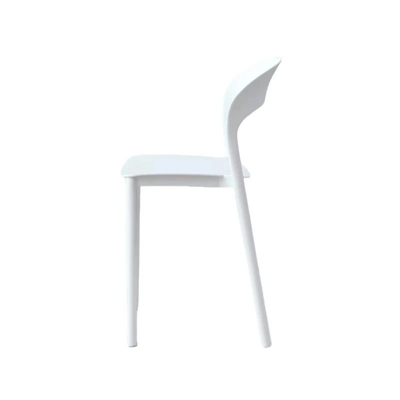 Set de 4 Sillas Patrick, Color Blanco, con Espaldar y Diseño Moderno