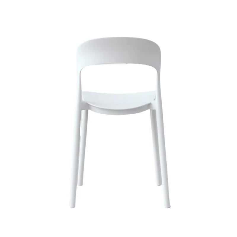 Set de 4 Sillas Patrick, Color Blanco, con Espaldar y Diseño Moderno
