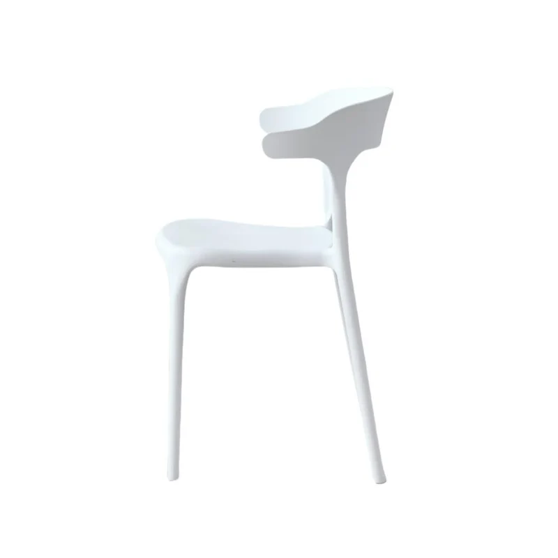 Set de 4 Sillas Elena, Color Blanco, con Espaldar y Diseño Moderno