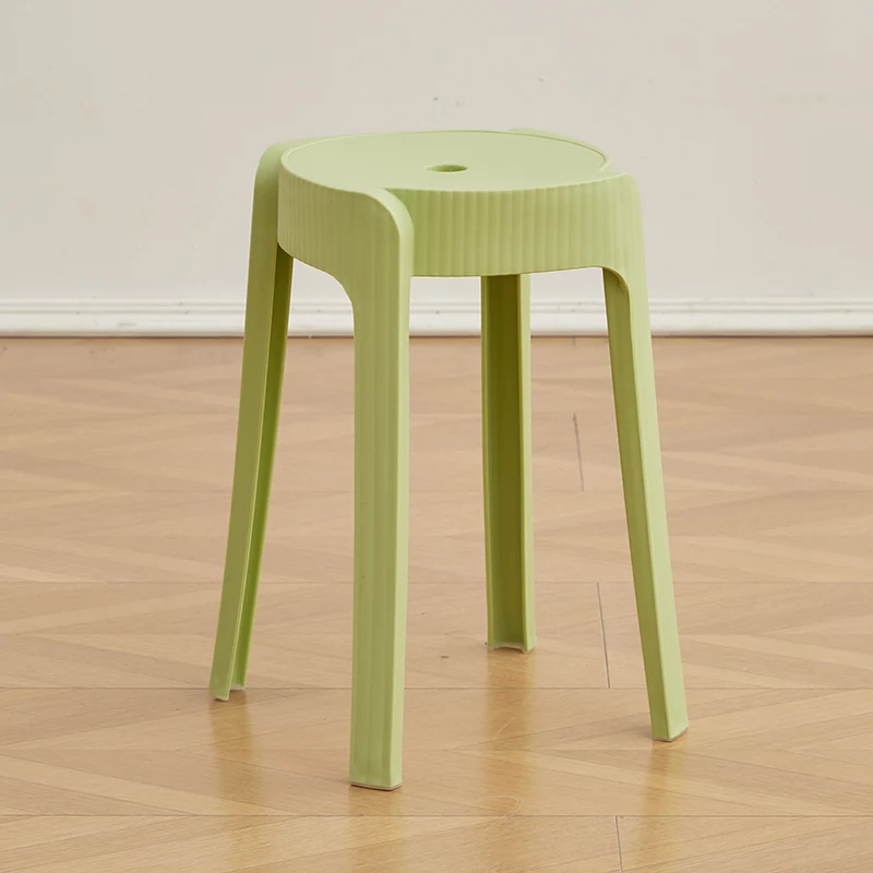 Set de 2 Butacos Apilable Maison, Color Verde Oliva, Diseño Moderno