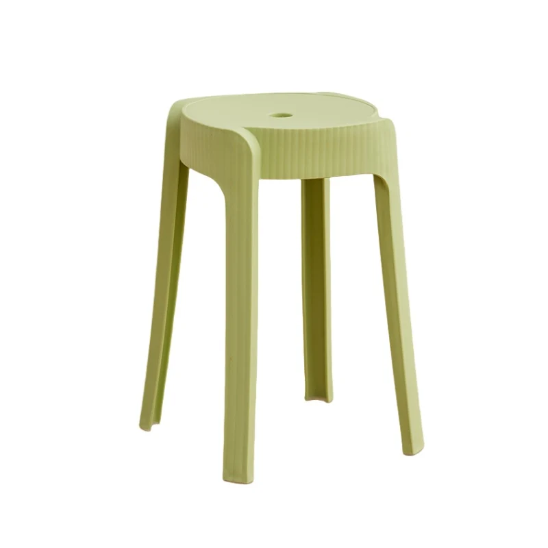 Set de 2 Butacos Apilable Maison, Color Verde Oliva, Diseño Moderno