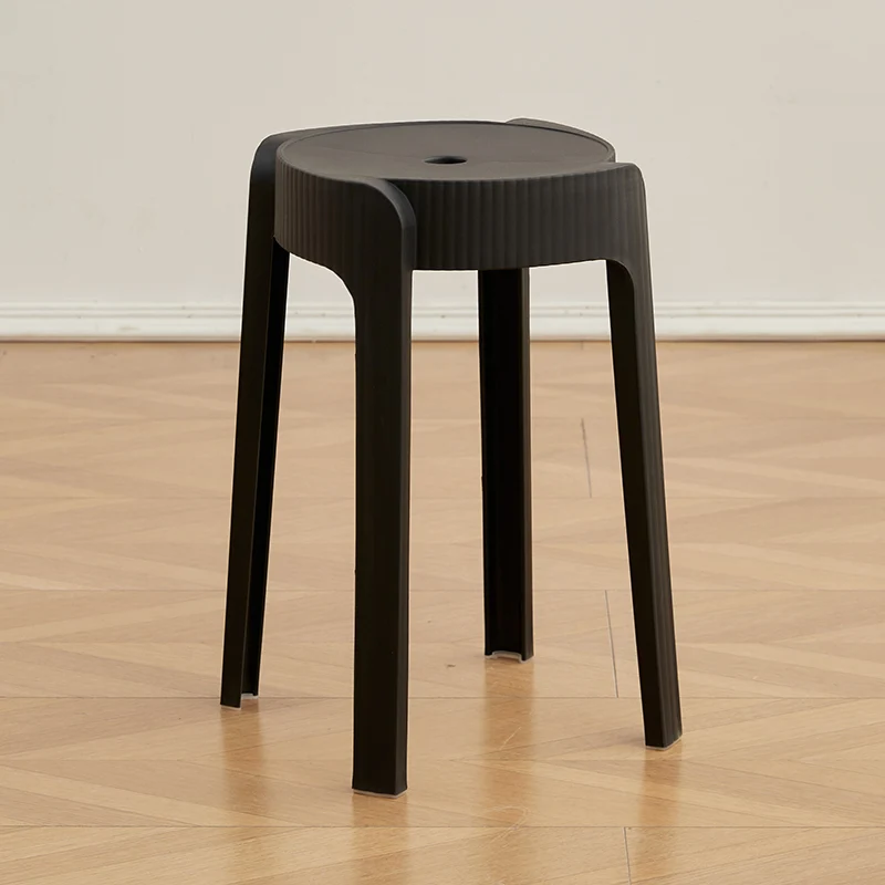 Set de 4 Butucos Apilable Maison, Color Negro, Diseño Moderno