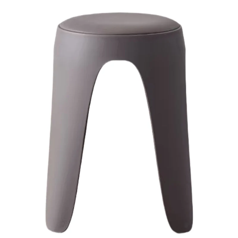 Set de 2 Butacos con Cojín Else, Color Gris Oscuro, Diseño Moderno Incluye Cojín