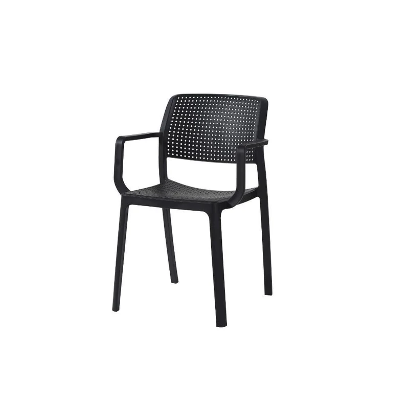Set de 4 Sillas de Exterior Bilin, Wengue, con Cómodo Espaldar