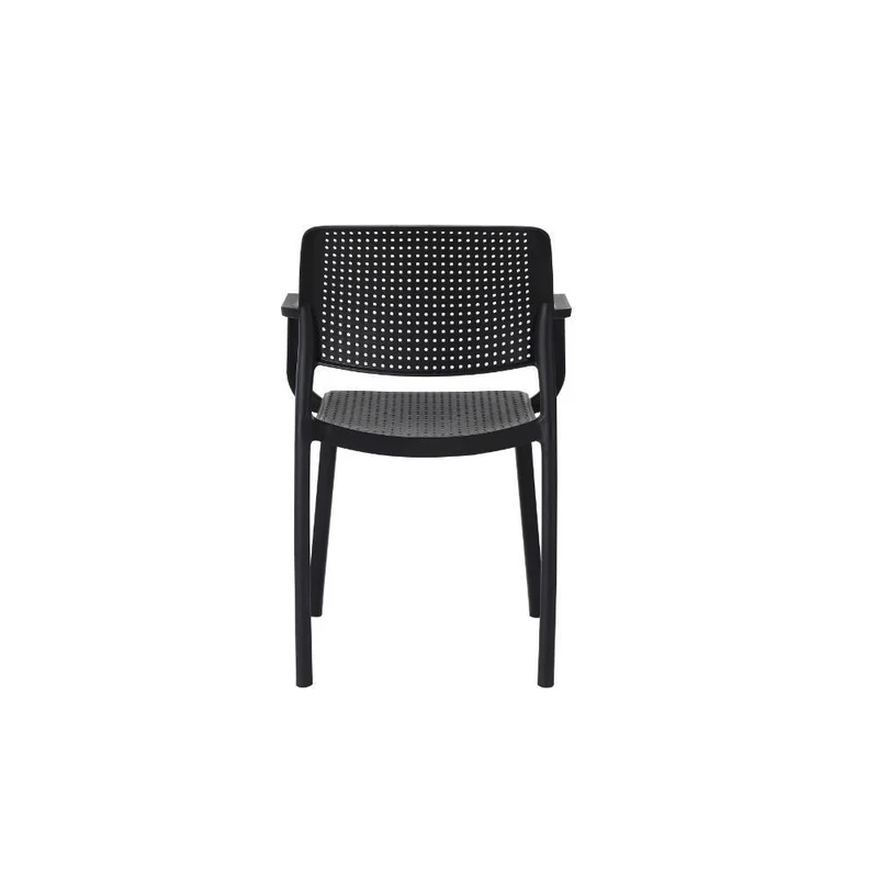 Set de 4 Sillas de Exterior Bilin, Wengue, con Cómodo Espaldar