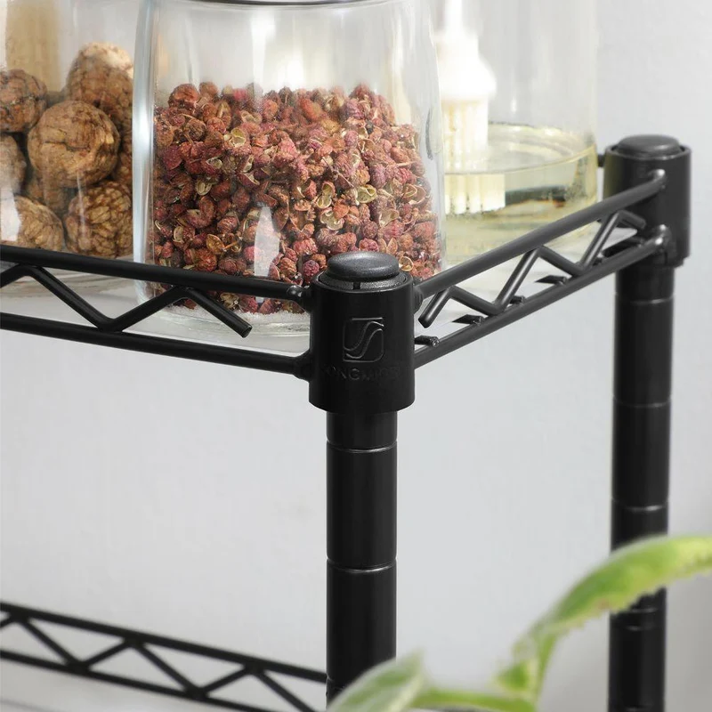 Set de 2 Organizadores para Especias Shelves, Negro, de Tres Niveles