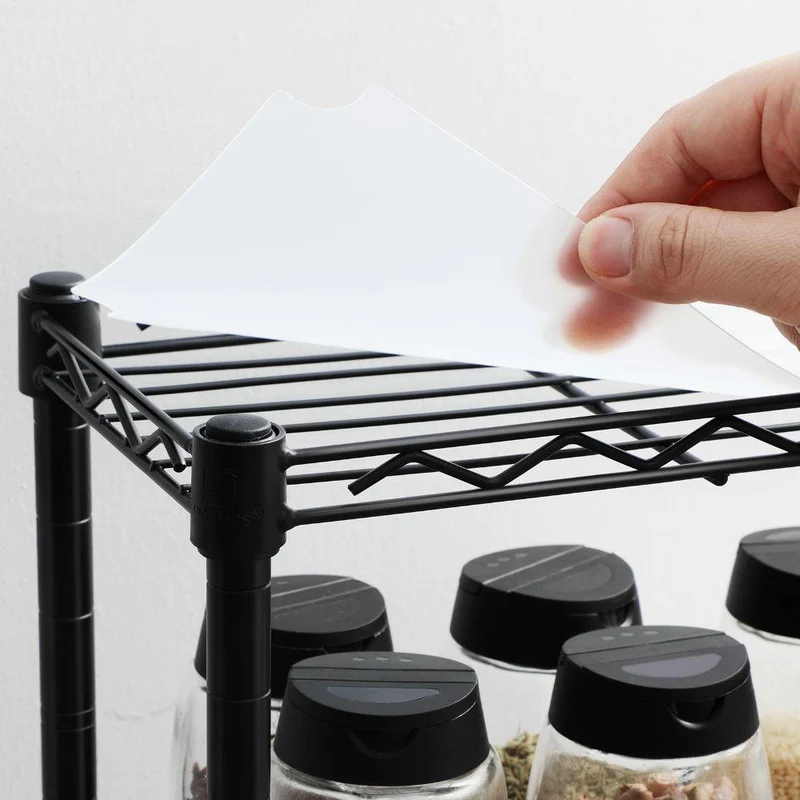 Set de 2 Organizadores para Especias Shelves, Negro, de Tres Niveles