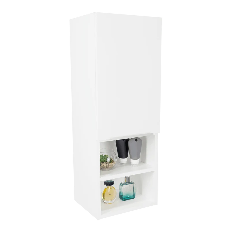Set de 2 Gabinetes de Baño Real, Blanco, con Tres Entrepaños ZF