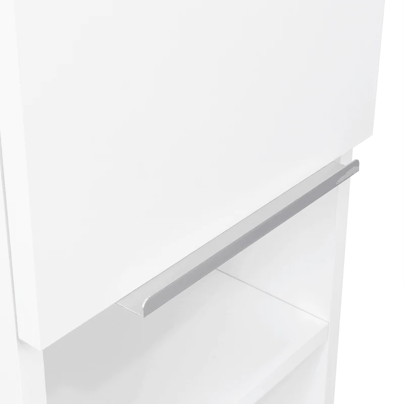 Set de 2 Gabinetes de Baño Real, Blanco, con Tres Entrepaños ZF
