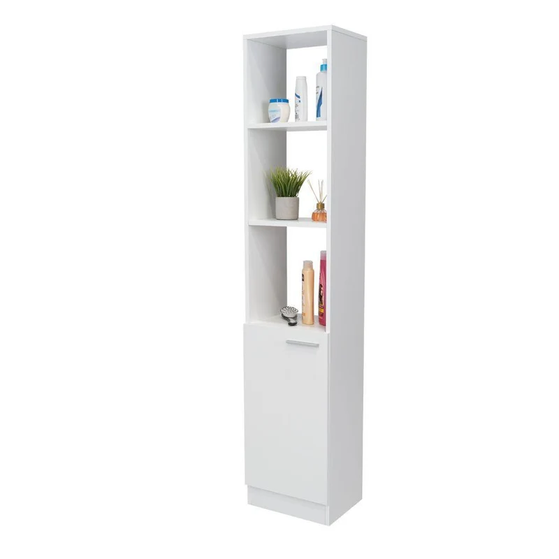 Set de 2 Organizadores de Baño Aqua, Blanco, con Variedad de Entrepaños