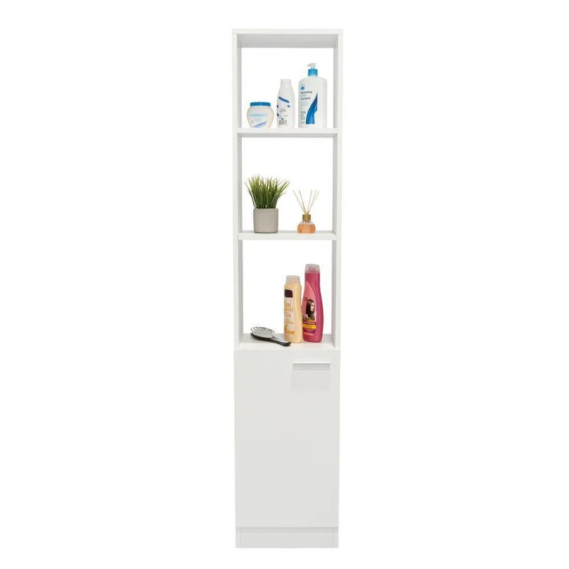 Set de 2 Organizadores de Baño Aqua, Blanco, con Variedad de Entrepaños
