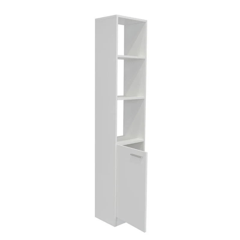 Set de 2 Organizadores de Baño Aqua, Blanco, con Variedad de Entrepaños