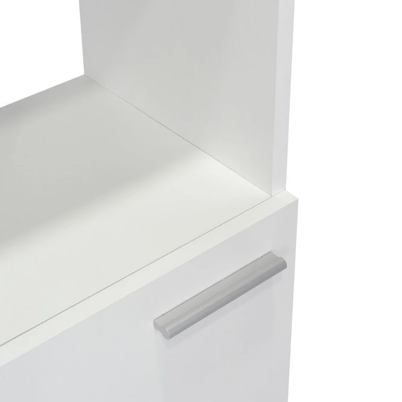 Set de 2 Organizadores de Baño Aqua, Blanco, con Variedad de Entrepaños