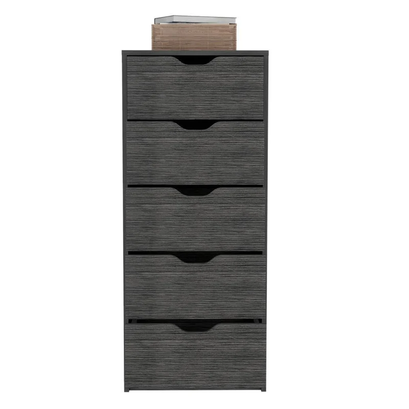 Set de 2 Organizadores Brasilia, Gris, con Cinco Cajones Multiusos Deslizables ZF