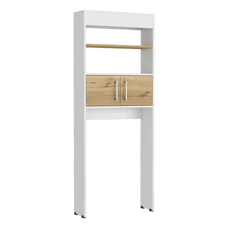 Set de 2 Gabinetes de Baño Madrid, Café Claro y Blanco Duqueza , Ahorrador de Espacio