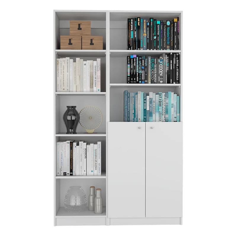Combo de Bibliotecas Home Eco, Blanco, Incluye Dos Bibliotecas