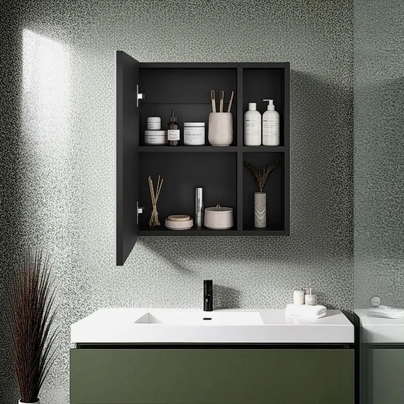 Set de 2 Gabinetes de Baño Labell, Wengue, con Puerta y Entrepaños