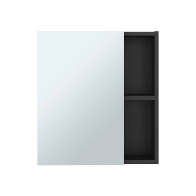 Set de 2 Gabinetes de Baño Labell, Wengue, con Puerta y Entrepaños