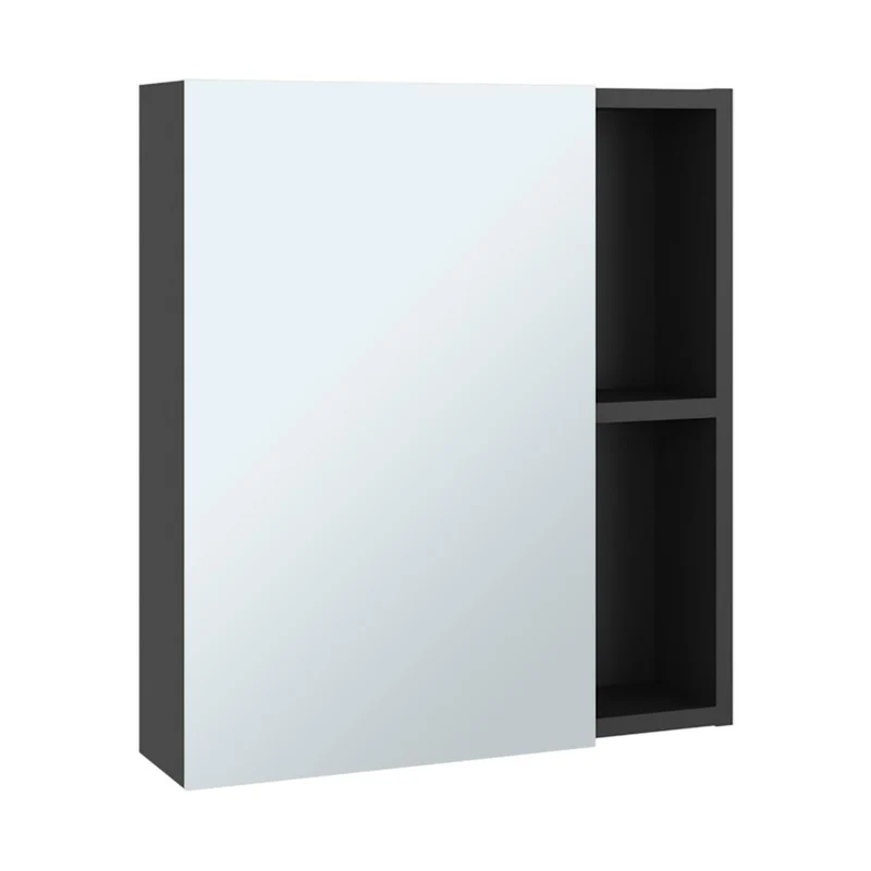Set de 2 Gabinetes de Baño Labell, Wengue, con Puerta y Entrepaños