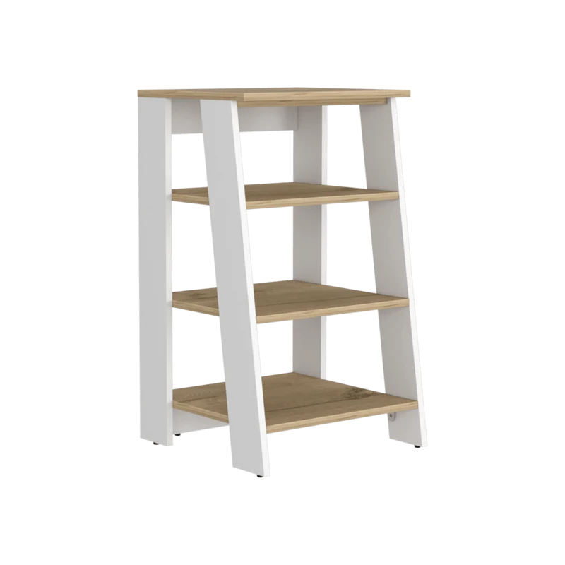 Set de 2 Organizadores de Baño Aqua 3 Pequeño, Blanco Vainilla y Fresno Europeo , con Variedad de Entrepaños